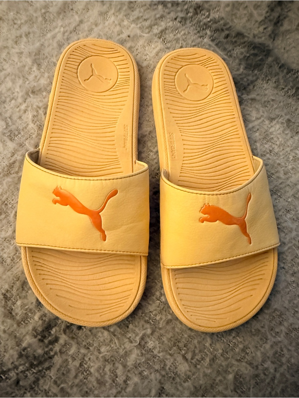 Puma Yellow Slide Sandals size 42